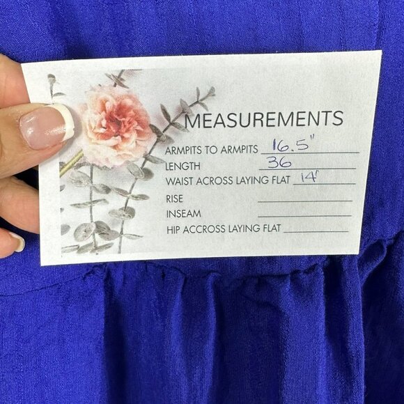 Anthropologie Moulinette Souers Blue Carina Boho Off Shoulder Mini Dress Small - Picture 13 of 15